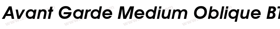 Avant Garde Medium Oblique BT字体转换